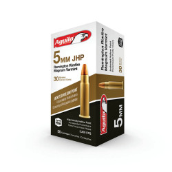 Aguila 5mm Rim Mag Ammunition 1B222406 30 Grain Jacketed Hollow Point 50 Rounds