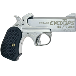 Bond Arms Cyclops Handgun .44 Mag Single Shot 4.25" Barrel Silver with Black Grip Bond Arms Cyclops Handgun .44 Mag Single Shot 4.25" Barrel Silver with Black Grip