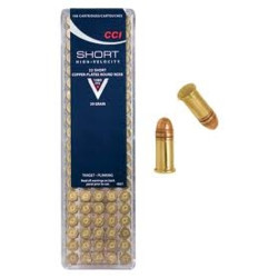 CCI 22 Short Ammunition Target CCI0027 Copper Plated Round Nose 29 GR 100 rounds CCI 22 Short Ammunition Target CCI0027 Copper Plated Round Nose 29 GR 100 rounds