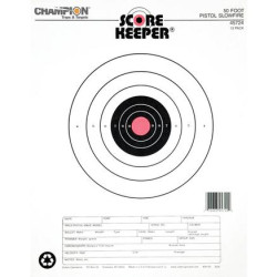 Champion Scorekeeper Targets Fluorescent Orange Bull 50 ft. Pistol Slow Fire 12/ct Champion Scorekeeper Targets Fluorescent Orange Bull 50 ft. Pistol Slow Fire 12/ct