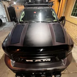 Ram 1500 4th Gen (2009-2018) Lensun 70W Hood Flexible Solar Panel Complete Kit