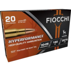 Fiocchi Hyperformance Hunt Rifle Ammunition .30-06 Sprg 180 gr SST 2675 fps 20/ct Fiocchi Hyperformance Hunt Rifle Ammunition .30-06 Sprg 180 gr SST 2675 fps 20/ct