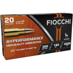 Fiocchi Hyperformance Hunt Rifle Ammunition .300 Win Mag 180 gr SST 3000 fps 20/ct Fiocchi Hyperformance Hunt Rifle Ammunition .300 Win Mag 180 gr SST 3000 fps 20/ct