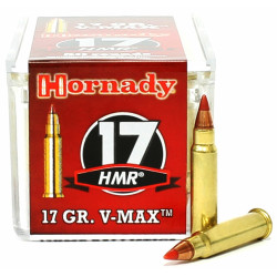 Hornady 17 HMR Ammunition H83170 17 Grain V-MAX 50 Rounds