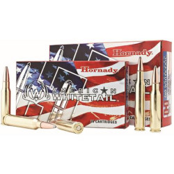 Hornady American Whitetail Rifle Ammunition 7mm Rem Mag 154 gr Interlock SP 2814 fps 20/ct Hornady American Whitetail Rifle Ammunition 7mm Rem Mag 154 gr Interlock SP 2814 fps 20/ct