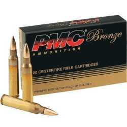 PMC Bronze Rifle Ammunition 7.62x39mm 123 gr FMJ 2350 fps 20/ct PMC Bronze Rifle Ammunition 7.62x39mm 123 gr FMJ 2350 fps 20/ct