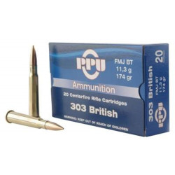 Prvi PPU 303 British Ammunition PP303F 174 Grain Full Metal Jacket 20 rounds Prvi PPU 303 British Ammunition PP303F 174 Grain Full Metal Jacket 20 rounds
