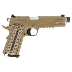 Tisas 10100565 B45RDG TH 1911 .45 ACP 5" Threaded Barrel 8+1 FDE Cerakote Tisas 10100565 B45RDG TH 1911 .45 ACP 5" Threaded Barrel 8+1 FDE Cerakote