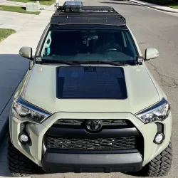 Toyota 4Runner 4th&5th Gen (2003-2024) Lensun 100W Hood Flexible Solar Panel Complete Kit