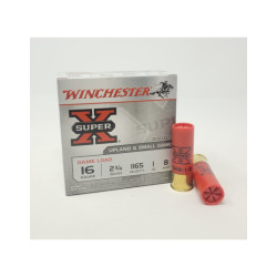 Winchester 16 Gauge Ammunition Super-X XU168 2-3/4" 1oz #8 25 rounds Winchester 16 Gauge Ammunition Super-X XU168 2-3/4" 1oz #8 25 rounds